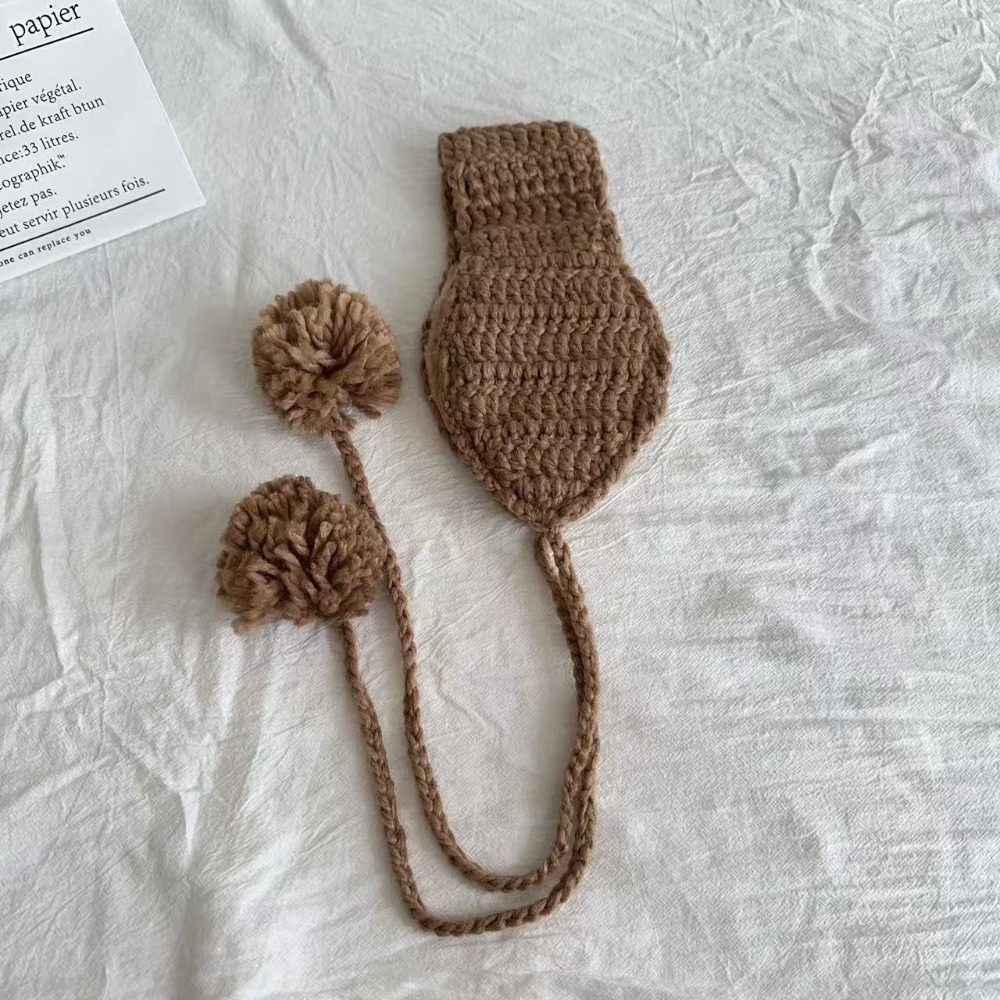 Earmuffs Foldable - 방풍 겨울 레이스업 귀마개 접이식 헤드밴드