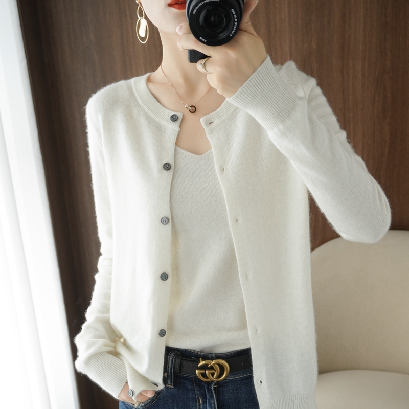 Wool Coat Peacoat - 2023 봄 신상품 순수 울 가디건