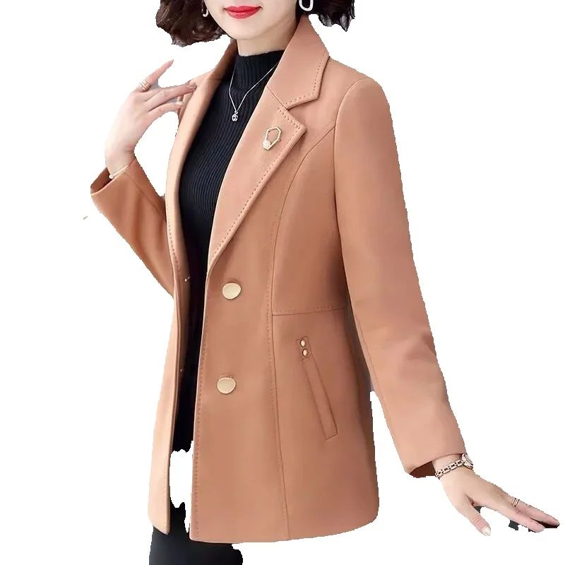 Wool Coat Peacoat - 중년 여성 숏 코트, 40 세