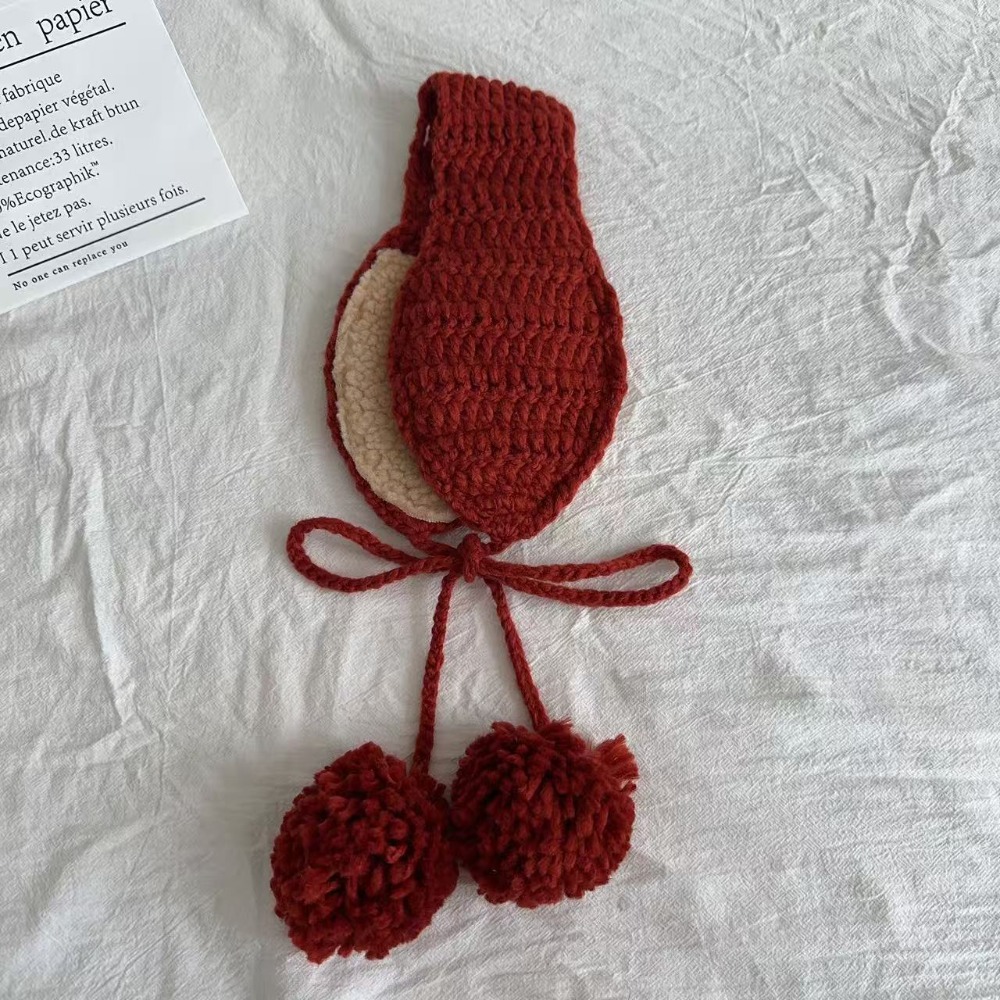 Earmuffs Foldable - 패션 방풍 겨울 레이스업 이어머프 접이식