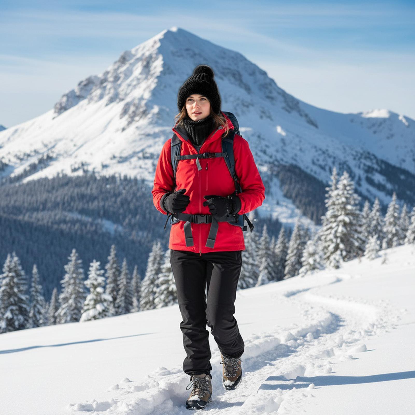 Neck Gaiter Fleece - 여성용 겨울 모자 추운 날씨용 비니