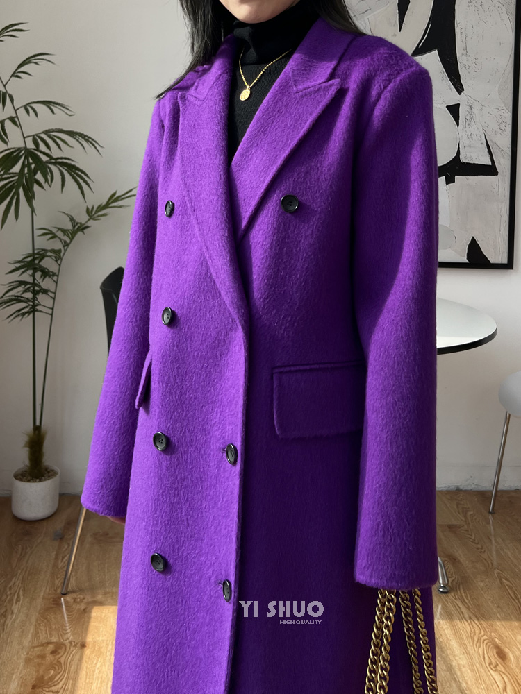 가을 겨울 신상 두꺼운 양면 울 코트 여성 우아한 턴다 - Wool Coat Peacoat 리뷰 및 가격