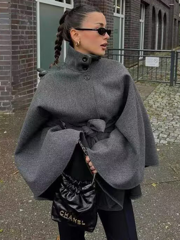 TFMLN 여성 모직 망토 코트 벨트 포함 2026 가 - Wool Coat Peacoat 리뷰 및 가격