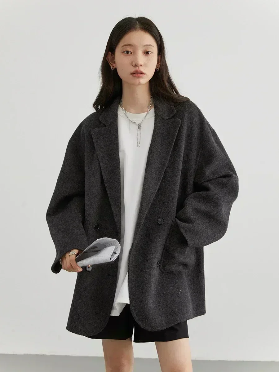 CHIC VEN 여성용 울 코트 루즈 캐주얼 더블 브레 - Wool Coat Peacoat 리뷰 및 가격