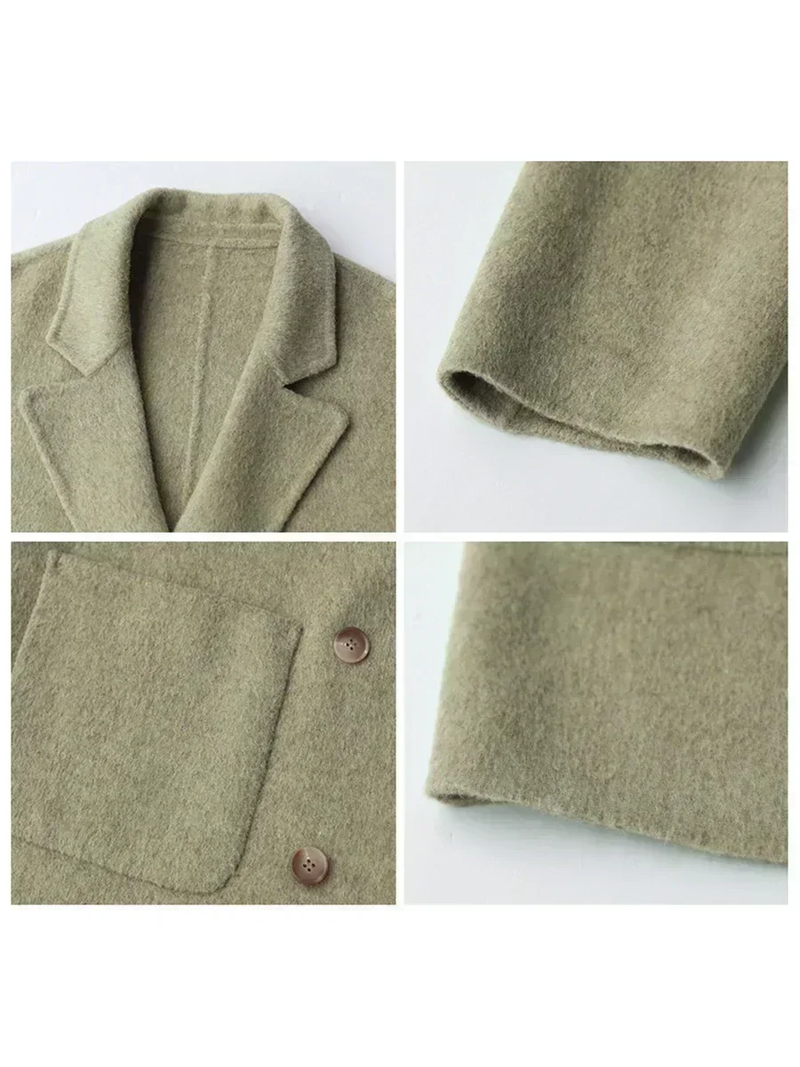 CHIC VEN 여성용 울 코트 루즈 캐주얼 더블 브레 - Wool Coat Peacoat 리뷰 및 가격