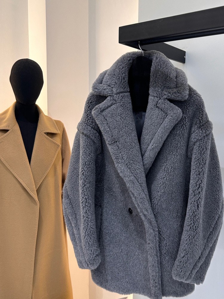 맥스 숏 테디 베어 코트 62% 알파카 26% 울 12 - Wool Coat Peacoat 리뷰 및 가격