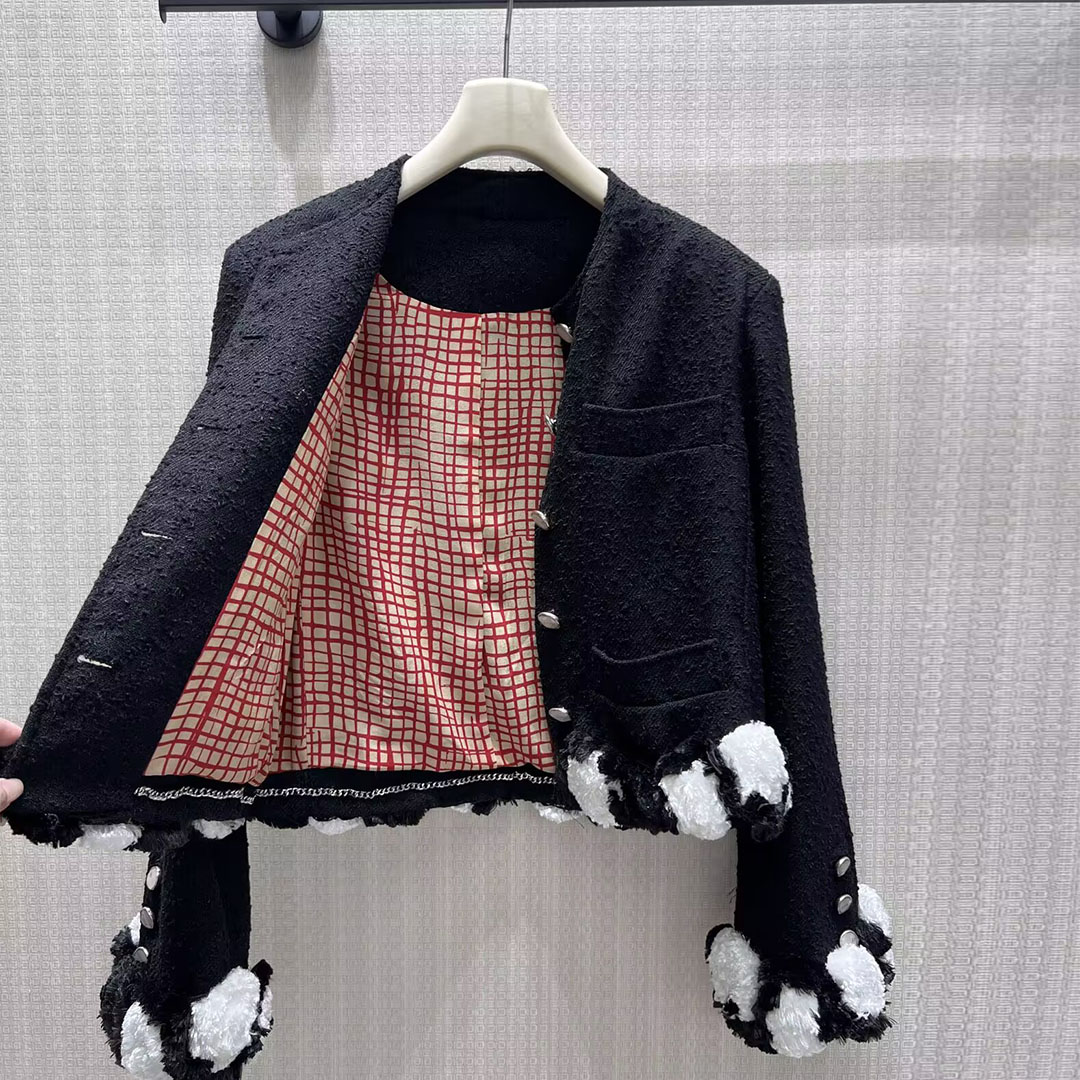 2026 신상 가을 겨울 블랙 앤 화이트 대비 플러시  - Wool Coat Peacoat 리뷰 및 가격