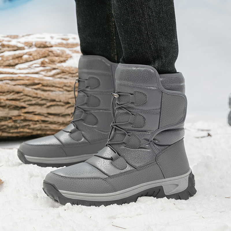 새로운 따뜻한 남성 플러시 스노우 부츠 하이 탑 겨울  - Waterproof Winter Boot 리뷰 및 가격