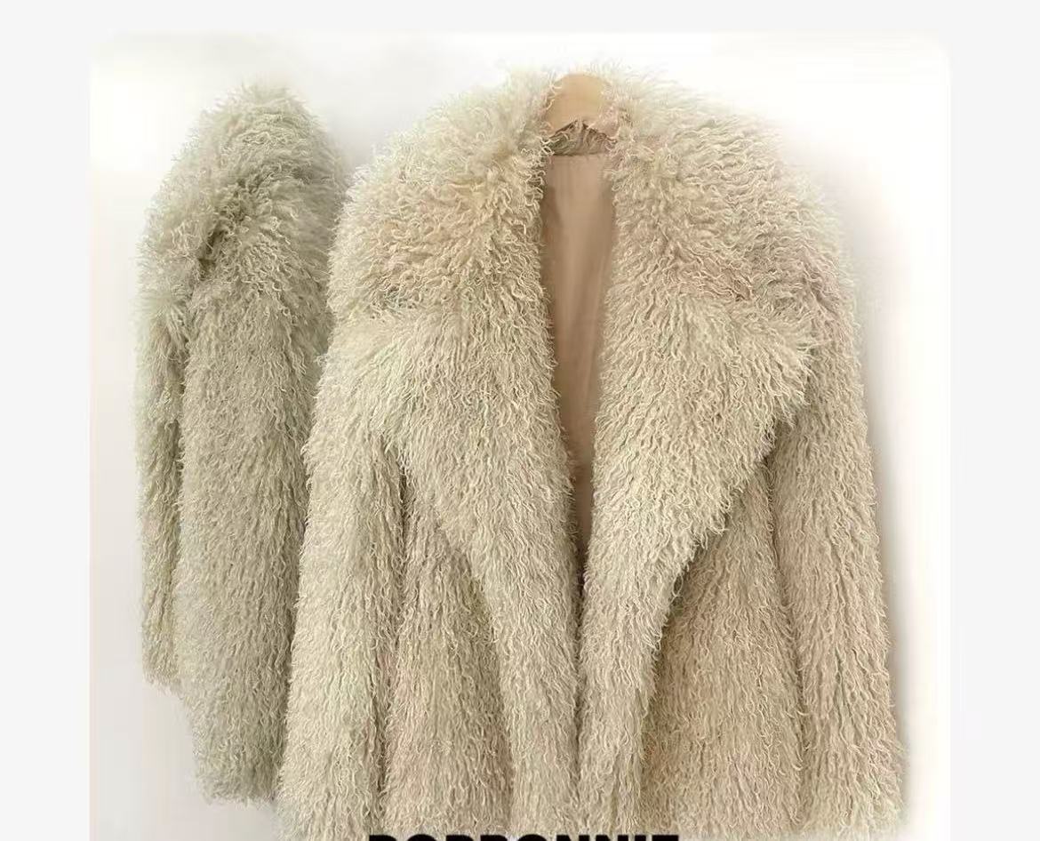 여성용 퍼 코트 가을 겨울 최신 패션 핑크 인조 퍼 코 - Wool Coat Peacoat 리뷰 및 가격